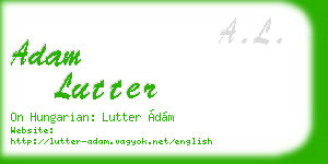 adam lutter business card